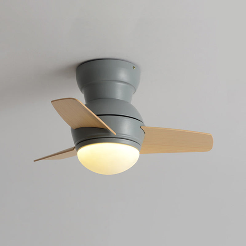 Metal Ceiling Fan Lamp Modern Style 1 Light Ceiling Fan Light for Children's Room