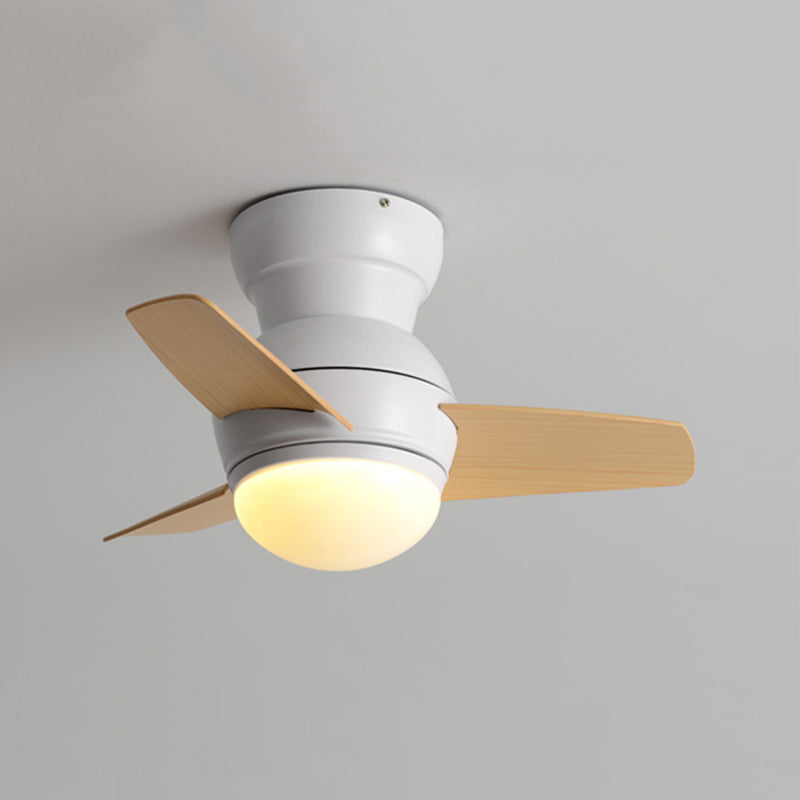 Metal Ceiling Fan Lamp Modern Style 1 Light Ceiling Fan Light for Children's Room