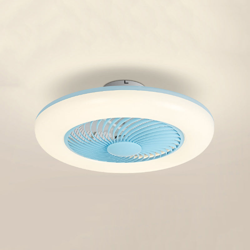 1 Light Ceiling Fan Lighting Modern Style Metal Ceiling Fan Light for Dining Room