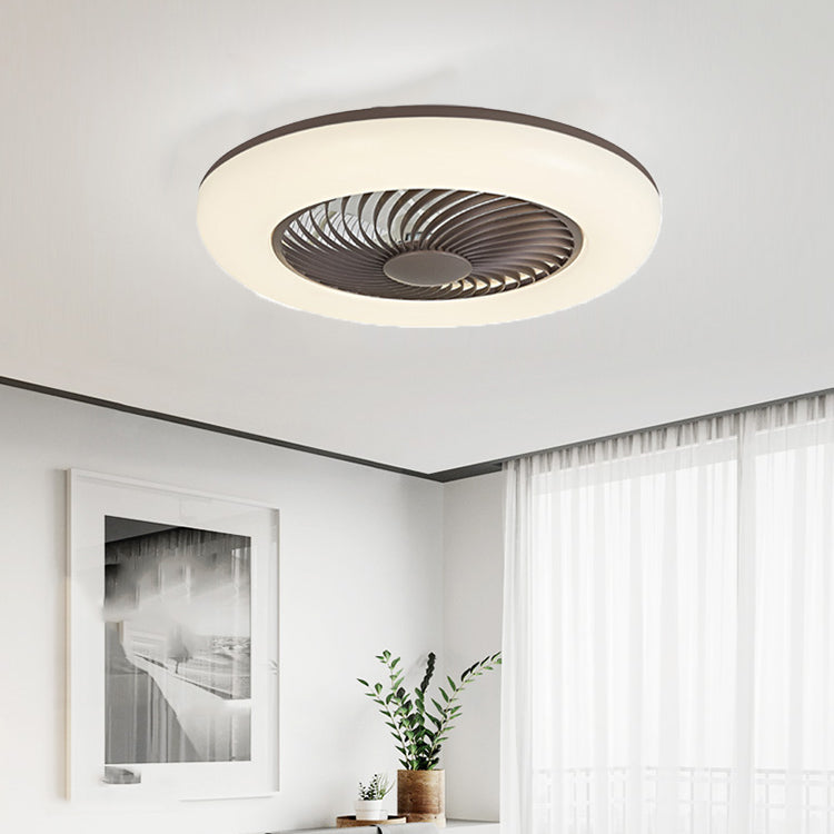 1 Light Ceiling Fan Lighting Modern Style Metal Ceiling Fan Light for Dining Room