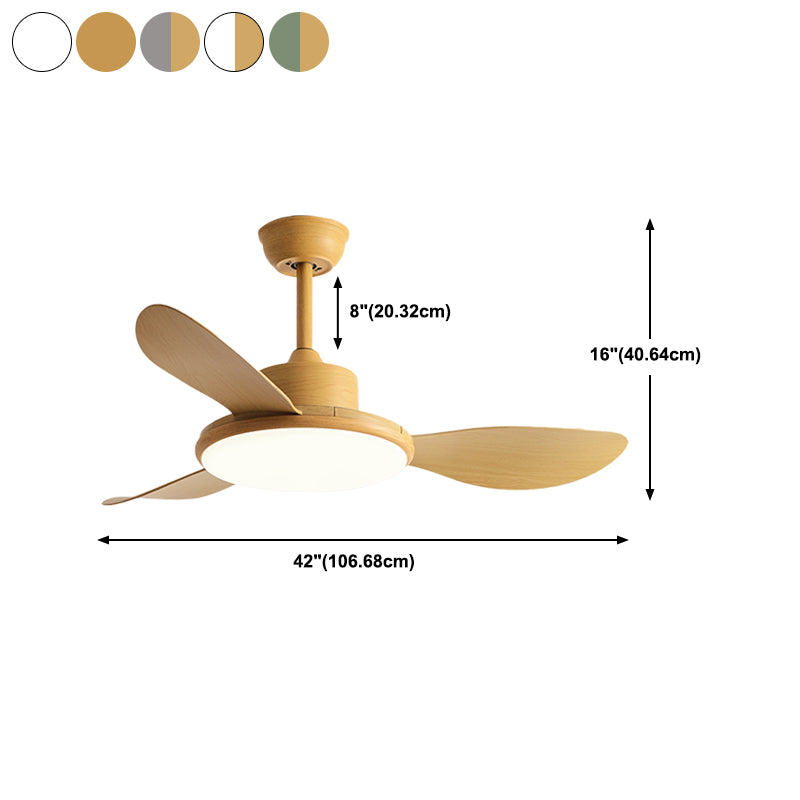 Unique Shape Metal Ceiling Fan Light Kids Style Single Light Ceiling Fan Lamp