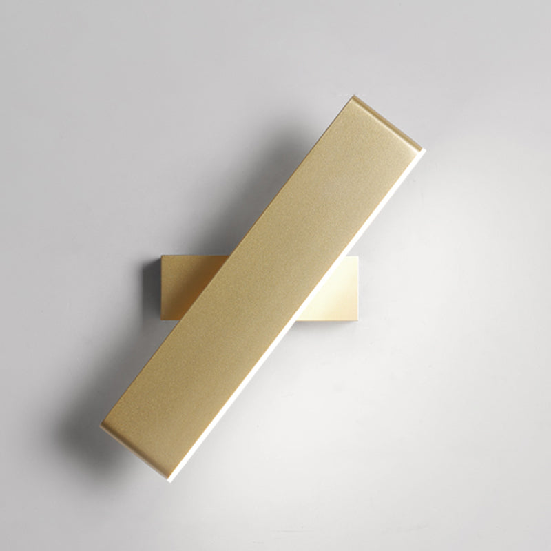Square Shape Metal Wall Light Modern Style 1 Light Wall Lighting Fixtures