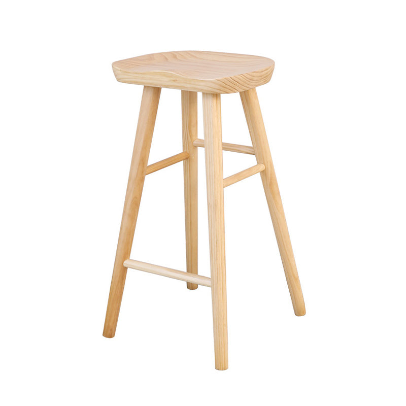 Industrial Rectangle Solid Wood Bar Table Set 1/5/9 Pieces Counter Table with Stools