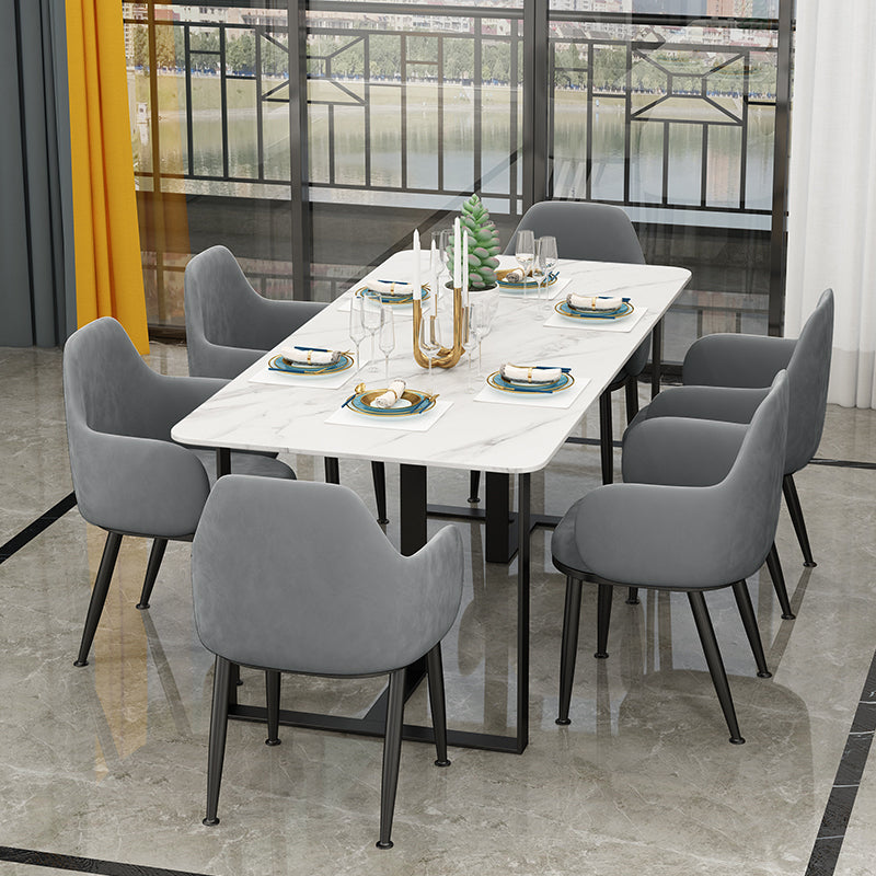 Modern Velvet Chairs & Bench Set 1/2/6/7 Pieces Home Dining Table Set