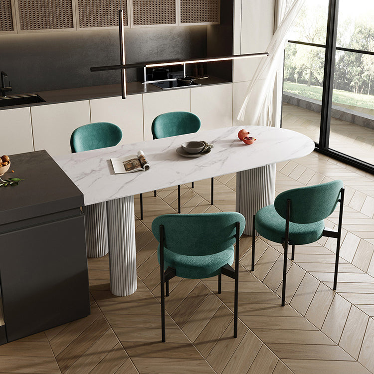 Contemporary Style Dining Table 3 Legs Dinette Table for Home Kitchen