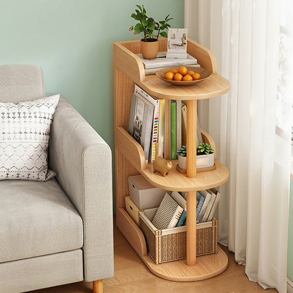 Closed Back Shelf Bookcase Engineered Wood Bookshelf for Office