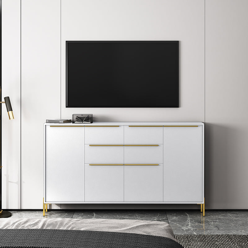 Luxury Enclosed Storage TV Stand Wooden Rectangle TV Cabinet
