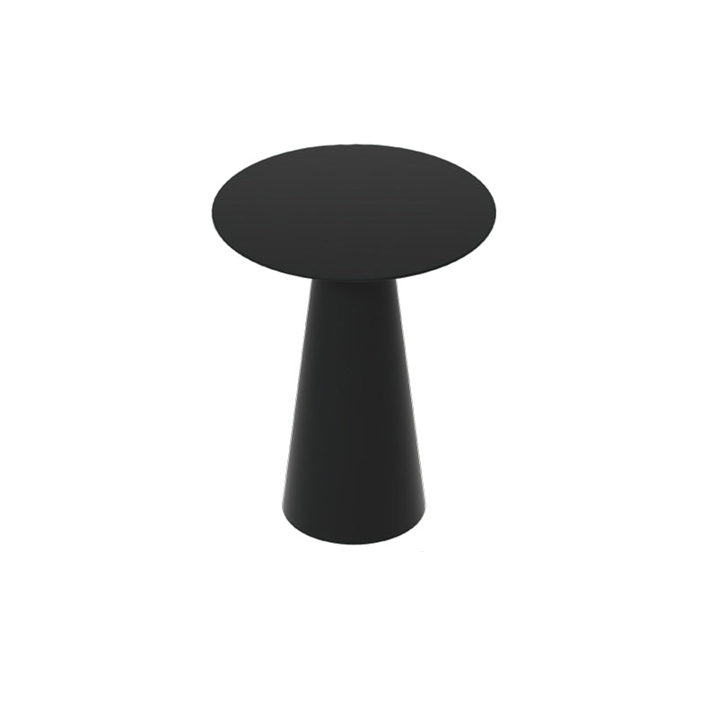 Mid-Century Modern Black/White Cocktail Table Round Coffee Table