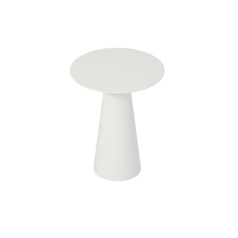 Mid-Century Modern Black/White Cocktail Table Round Coffee Table