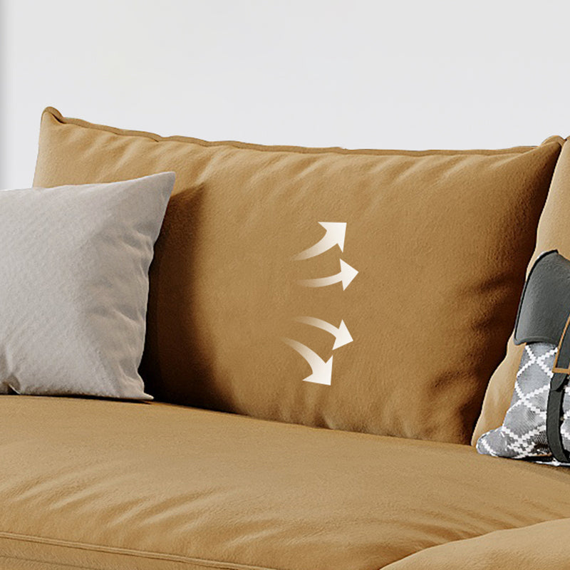 Stationary Living Room Standard Cushions Yellow Contemporary Seating