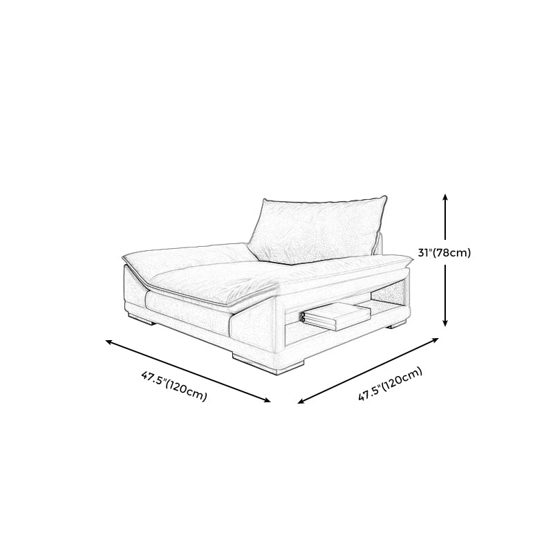 Stationary Living Room Standard Cushions Yellow Contemporary Seating