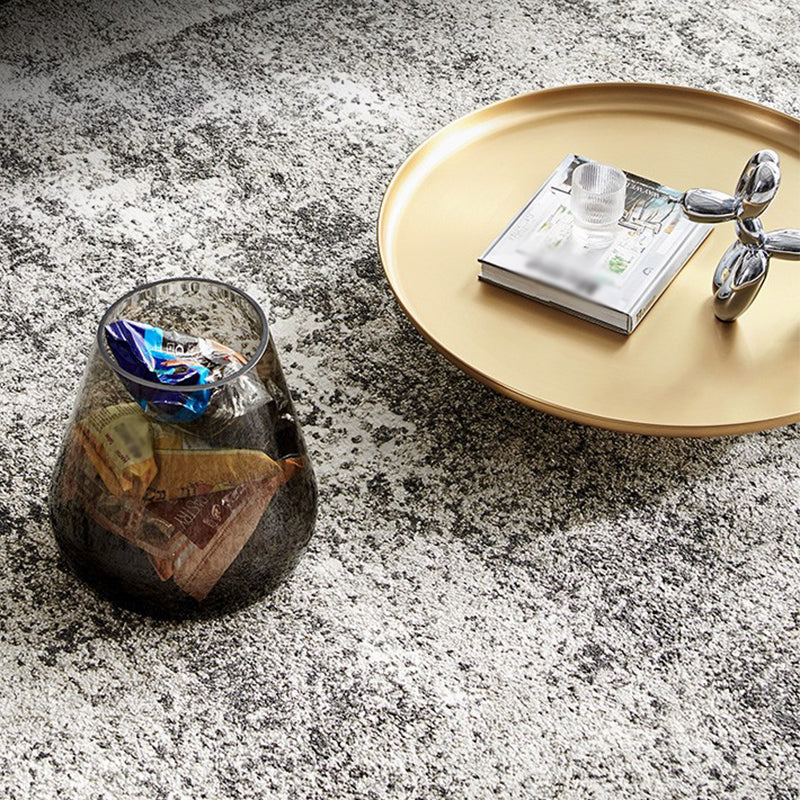 Modern Style Metal Desktop Glass Base Can Be Stored Round Side Table