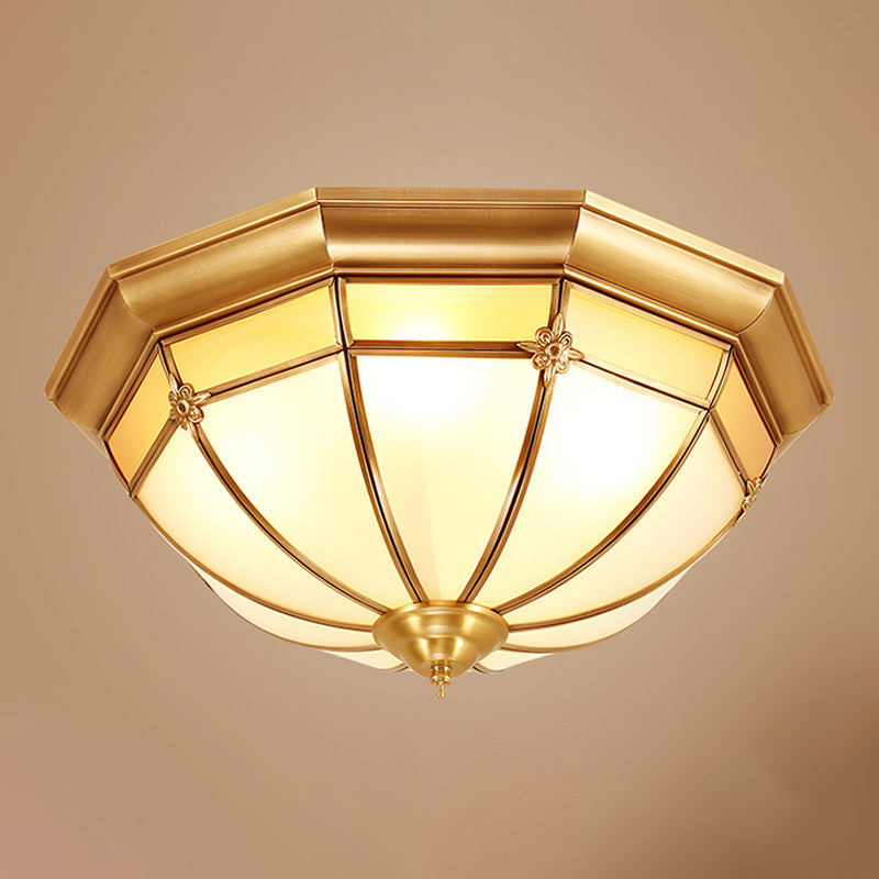 American Colonial Ceiling Light Multi Lights Close to Ceiling Lamp for Bedroom
