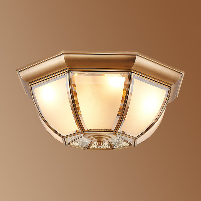 American Colonial Ceiling Light Multi Lights Close to Ceiling Lamp for Bedroom