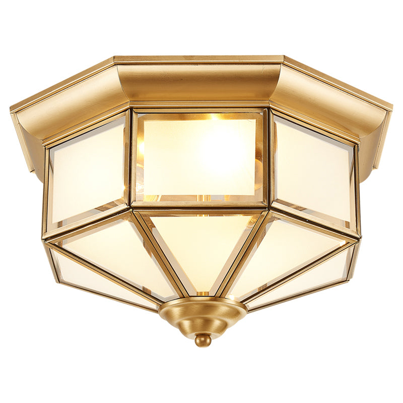 American Colonial Ceiling Light Multi Lights Close to Ceiling Lamp for Bedroom