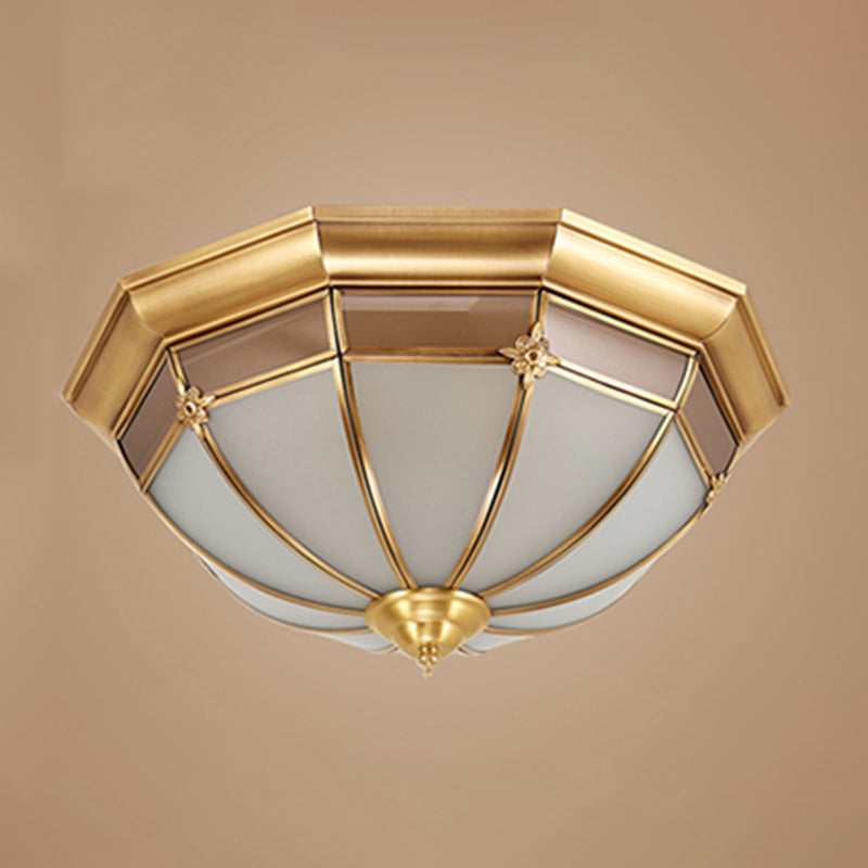 American Colonial Ceiling Light Multi Lights Close to Ceiling Lamp for Bedroom