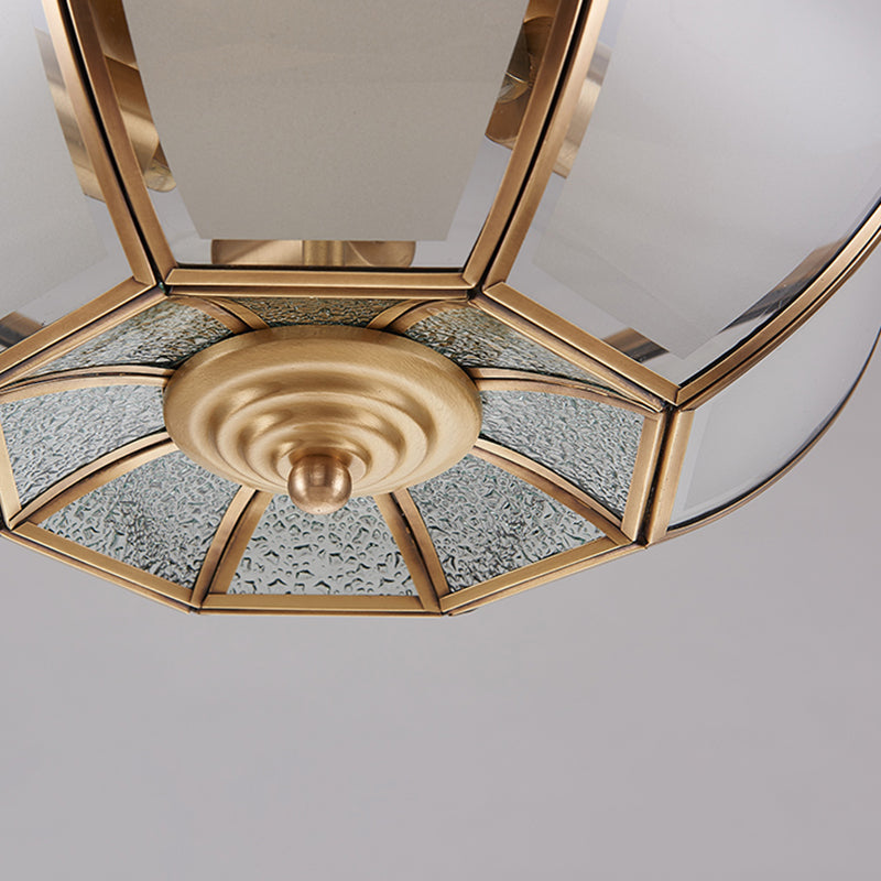American Colonial Ceiling Light Multi Lights Close to Ceiling Lamp for Bedroom