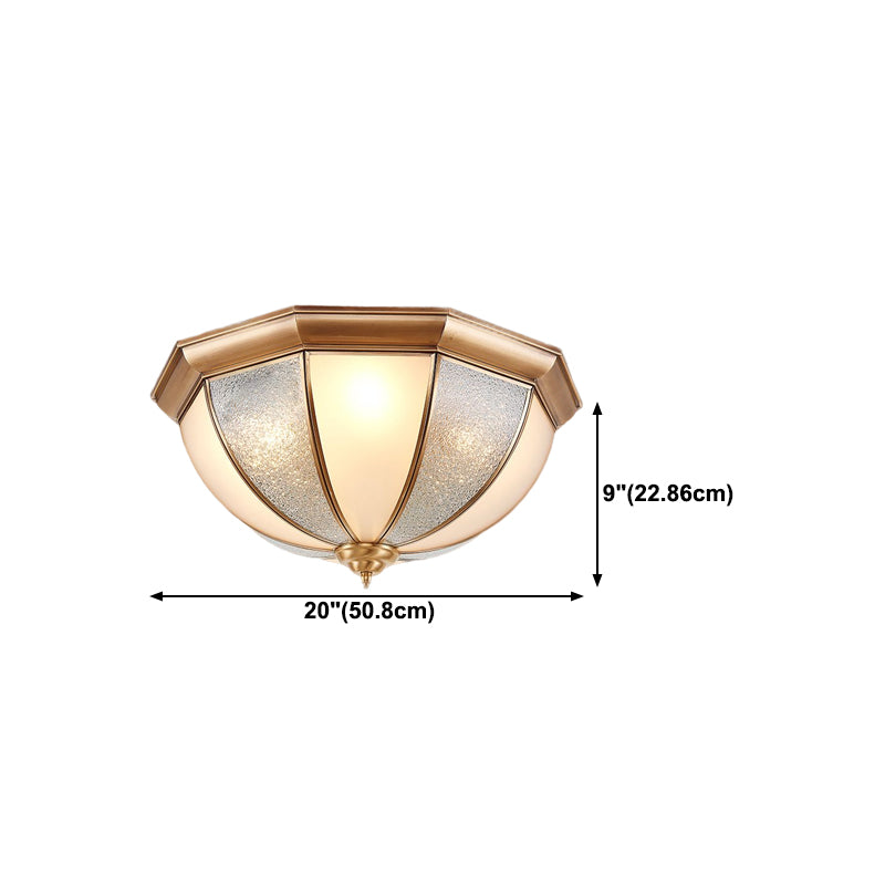 American Colonial Ceiling Light Multi Lights Close to Ceiling Lamp for Bedroom