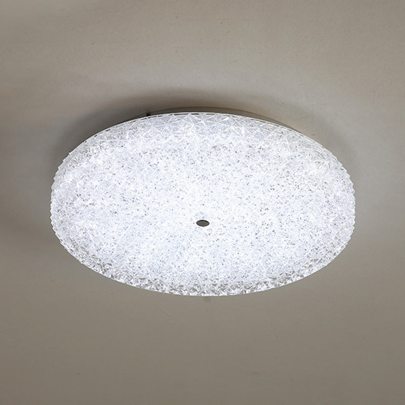 Modern Ceiling Mount Light LED Close to Ceiling Lamp with Glass Shade for Living Room