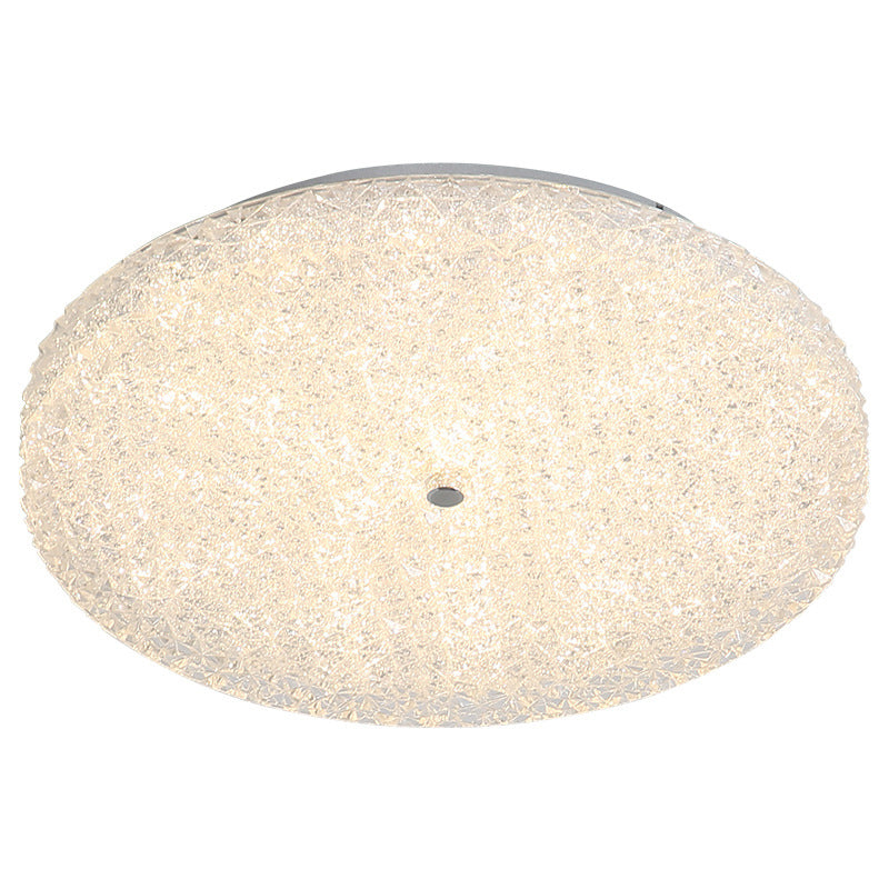Modern Ceiling Mount Light LED Close to Ceiling Lamp with Glass Shade for Living Room