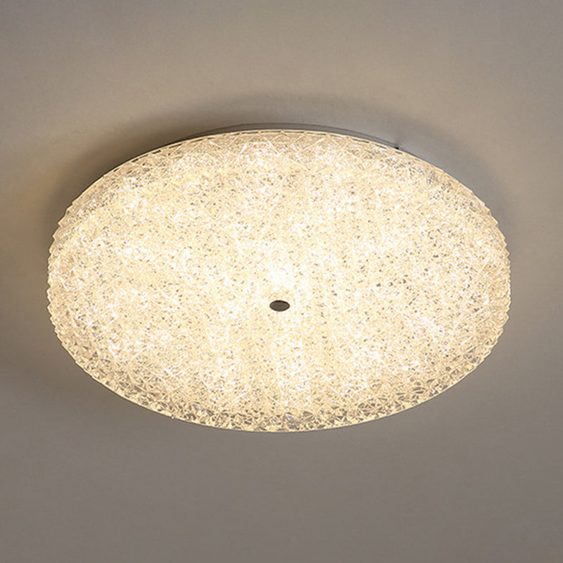 Modern Ceiling Mount Light LED Close to Ceiling Lamp with Glass Shade for Living Room