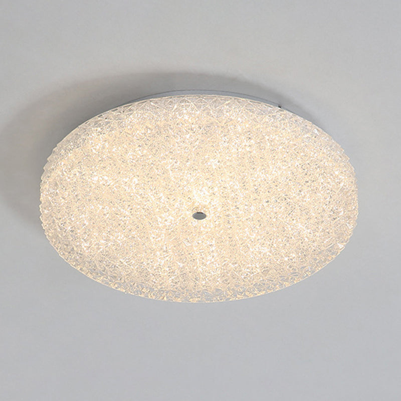 Modern Ceiling Mount Light LED Close to Ceiling Lamp with Glass Shade for Living Room