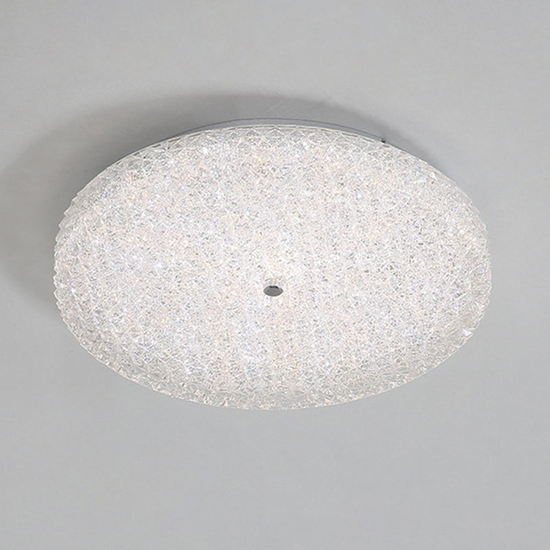 Modern Ceiling Mount Light LED Close to Ceiling Lamp with Glass Shade for Living Room