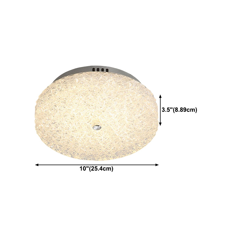 Modern Ceiling Mount Light LED Close to Ceiling Lamp with Glass Shade for Living Room