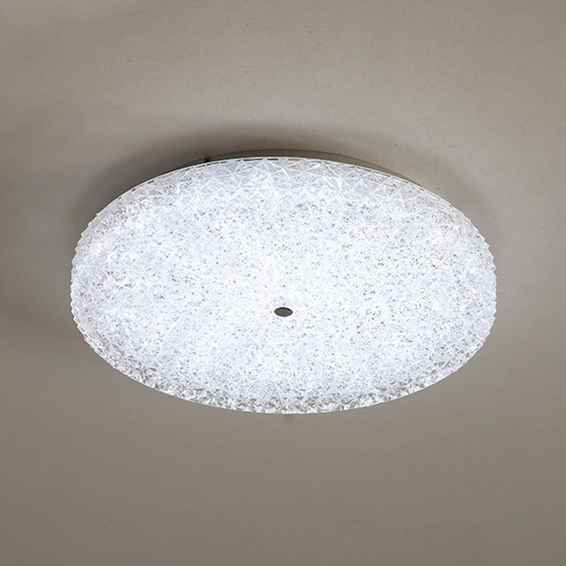 Modern LED Ceiling Mount Light Close to Ceiling Lamp with Glass Shade for Living Room