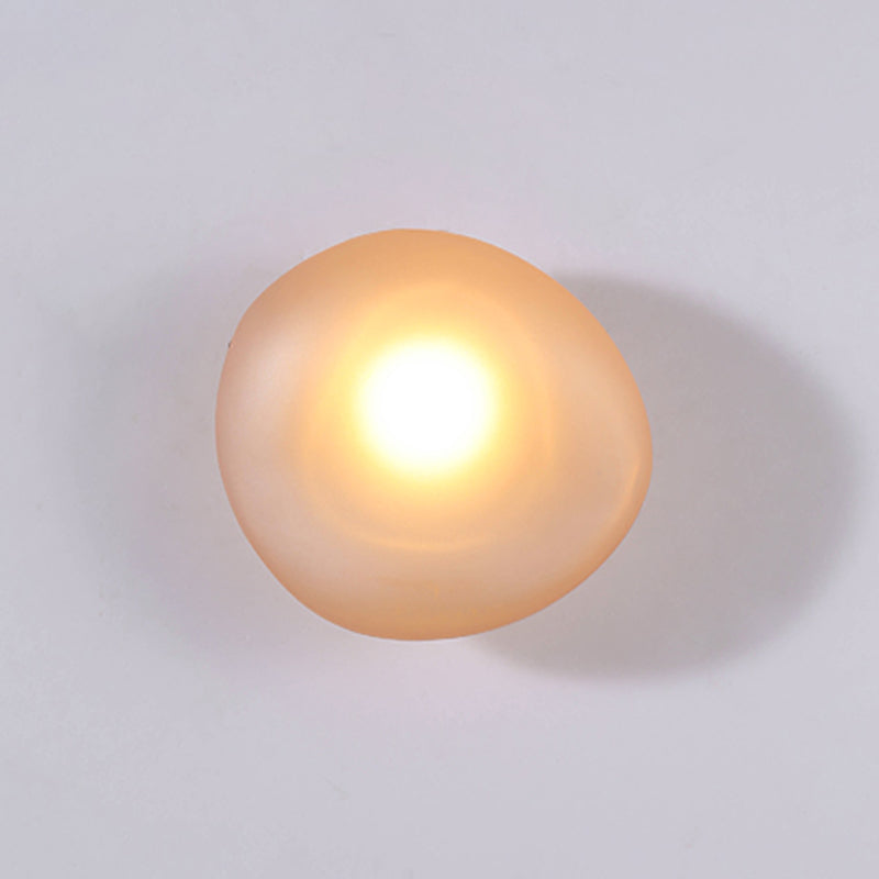 Glass Unique Shape Wall Lights Modern Style 1 Light Wall Mount Fixture for Living Room