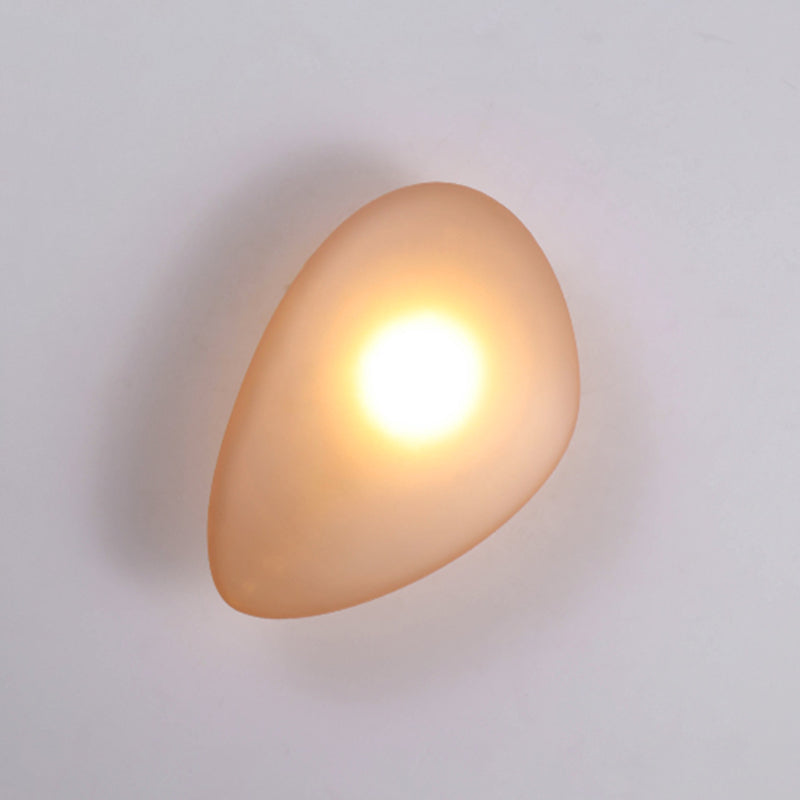 Glass Unique Shape Wall Lights Modern Style 1 Light Wall Mount Fixture for Living Room