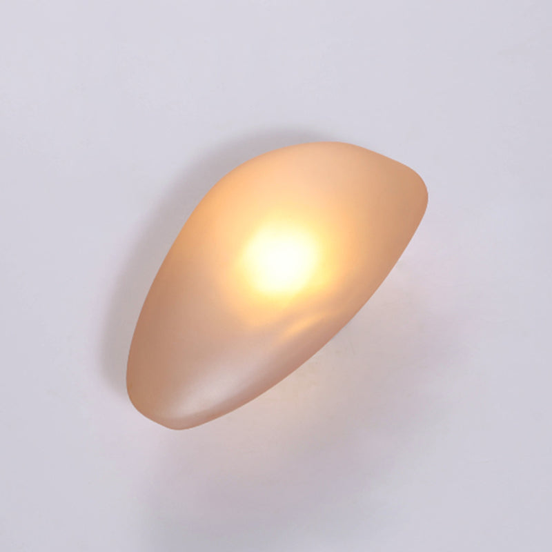Glass Unique Shape Wall Lights Modern Style 1 Light Wall Mount Fixture for Living Room