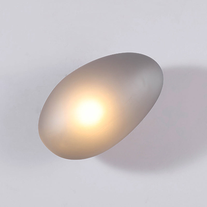 Glass Unique Shape Wall Lights Modern Style 1 Light Wall Mount Fixture for Living Room