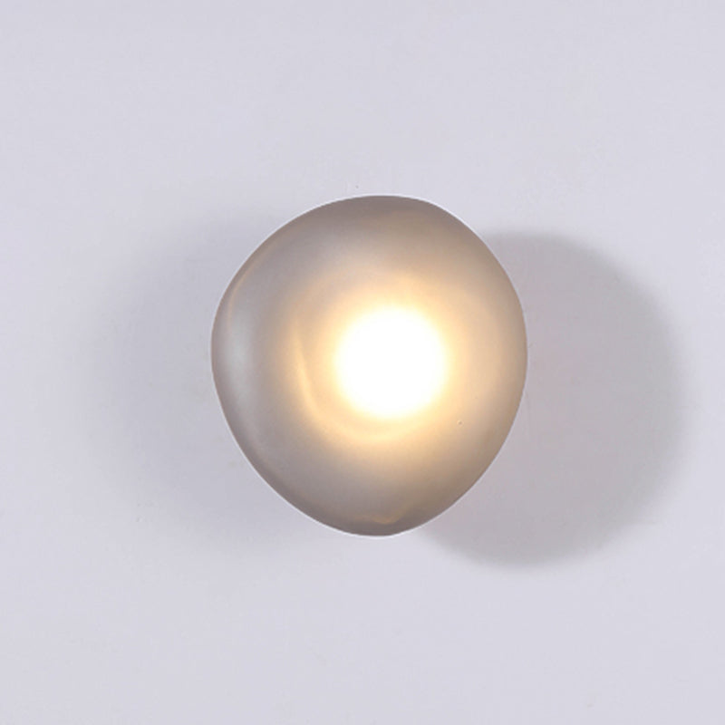 Glass Unique Shape Wall Lights Modern Style 1 Light Wall Mount Fixture for Living Room