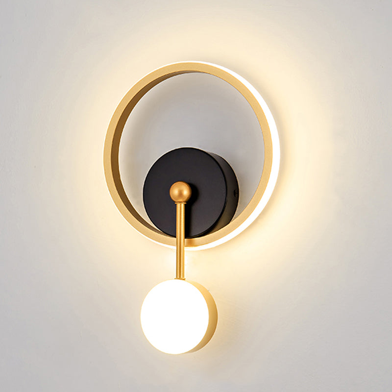 Contemporary Style Geometric Wall Mounted Lamps Metal 2 Lights Wall Mounted Lights