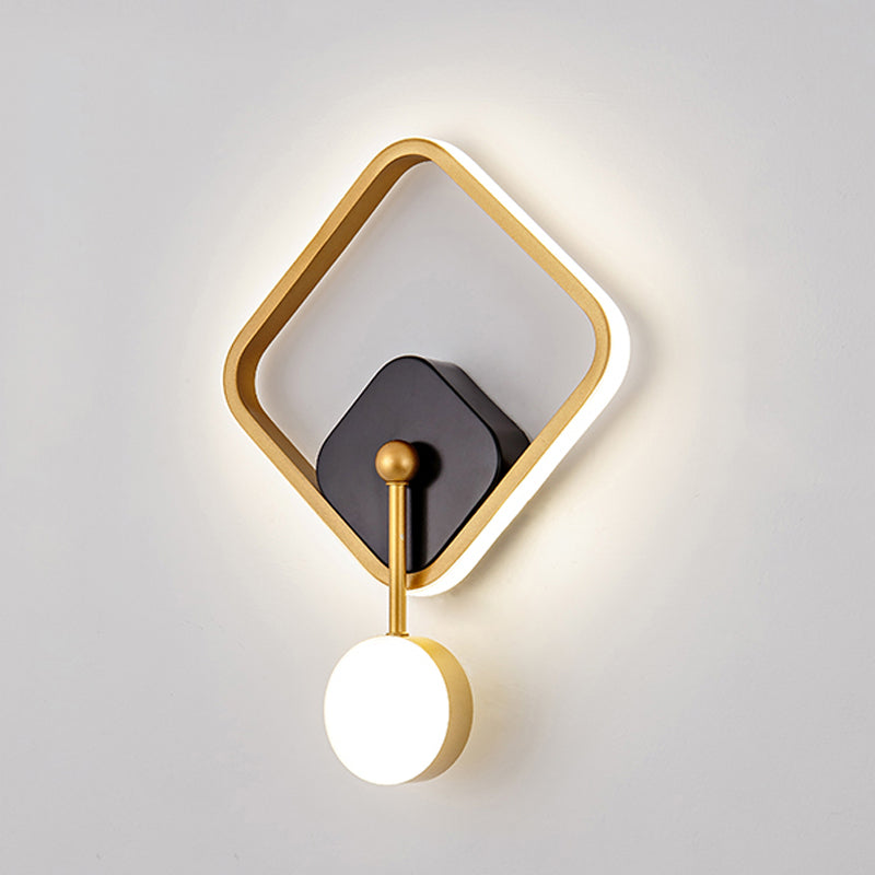 Contemporary Style Geometric Wall Mounted Lamps Metal 2 Lights Wall Mounted Lights
