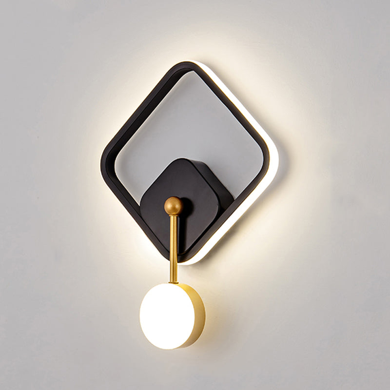 Contemporary Style Geometric Wall Mounted Lamps Metal 2 Lights Wall Mounted Lights