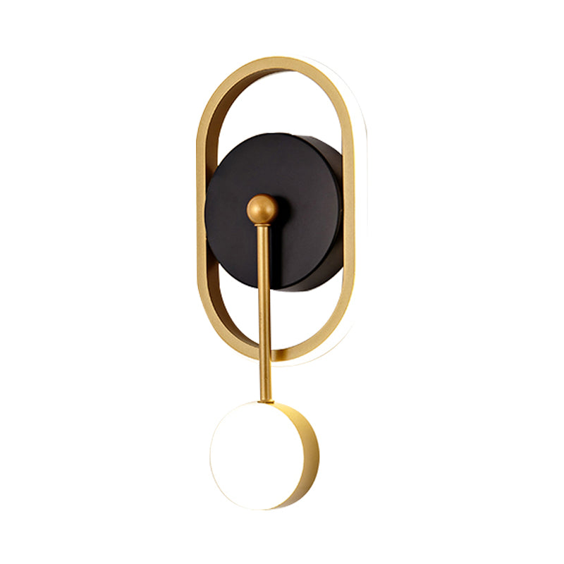 Contemporary Style Geometric Wall Mounted Lamps Metal 2 Lights Wall Mounted Lights