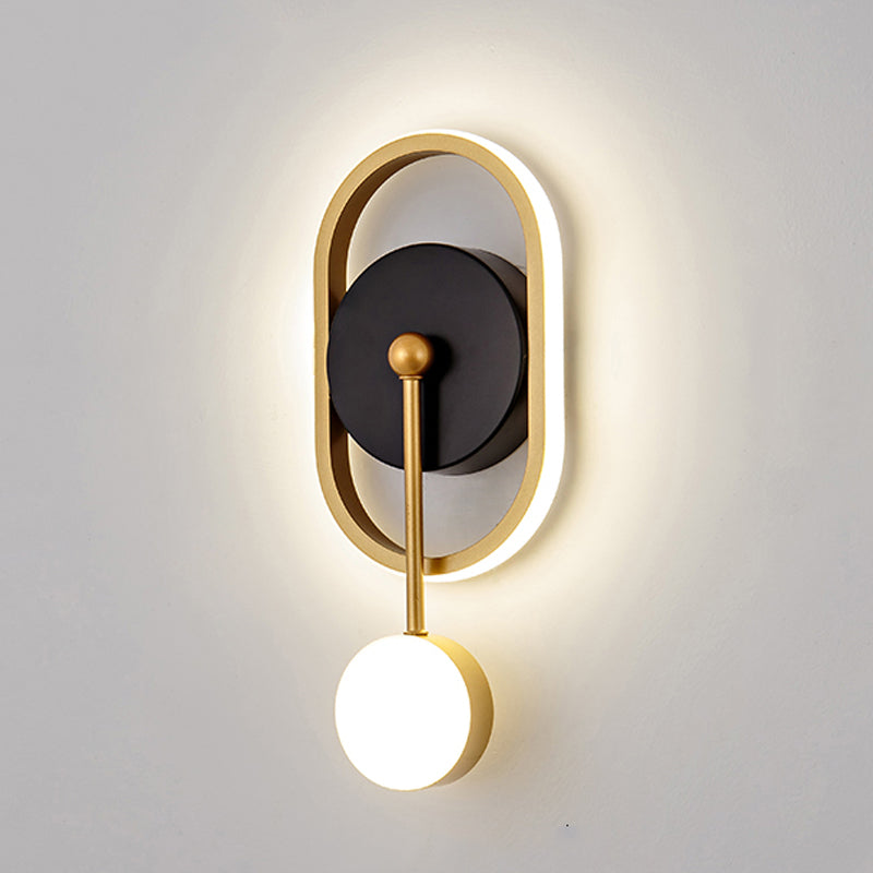 Contemporary Style Geometric Wall Mounted Lamps Metal 2 Lights Wall Mounted Lights