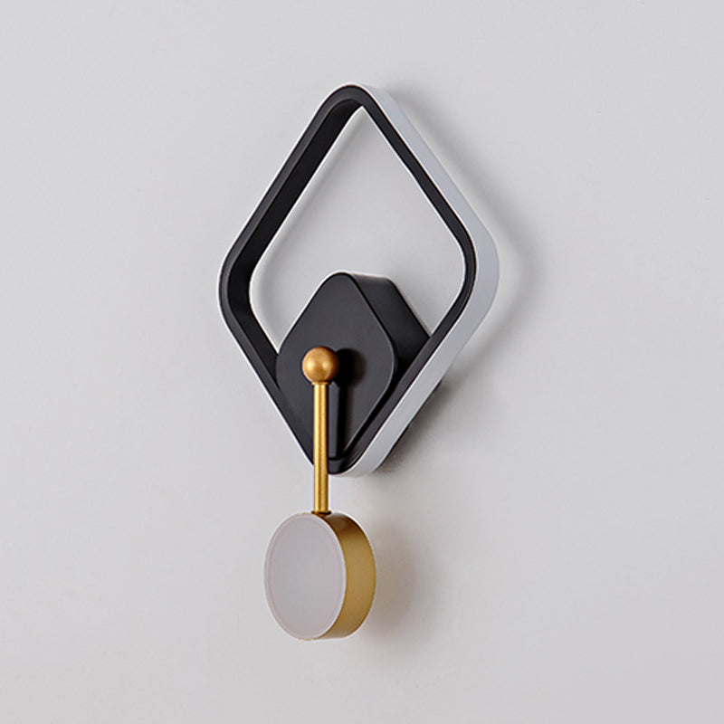Contemporary Style Geometric Wall Mounted Lamps Metal 2 Lights Wall Mounted Lights