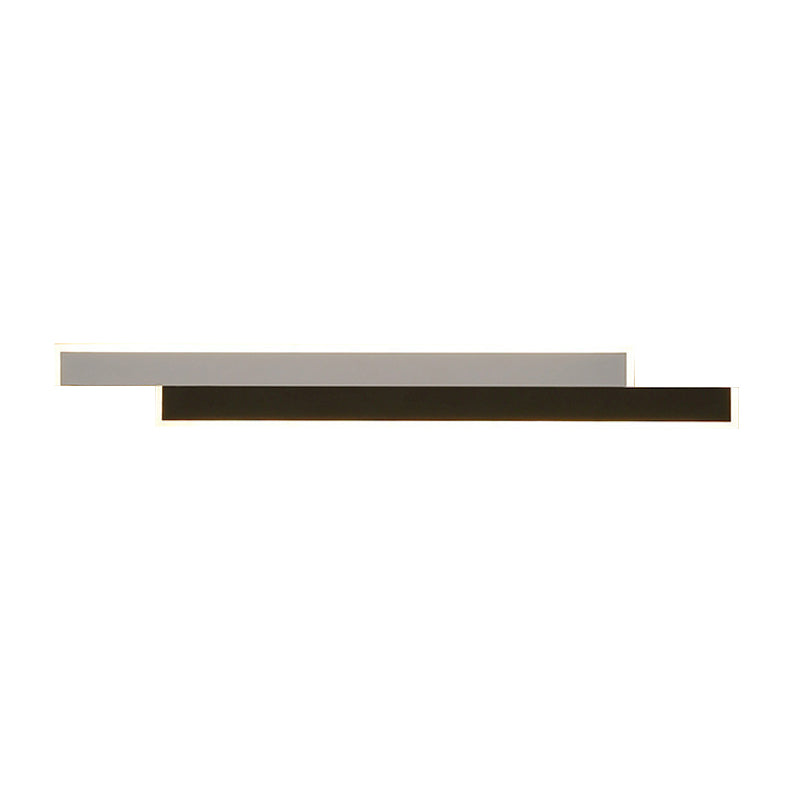 Contemporary Style Linear Wall Mounted Lamps Metal 2 Lights Wall Mounted Lights