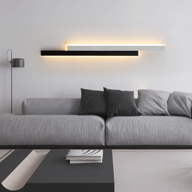 Contemporary Style Linear Wall Mounted Lamps Metal 2 Lights Wall Mounted Lights