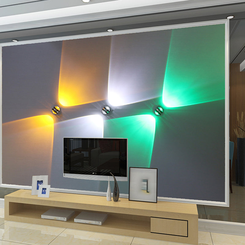 Contemporary Style Geometric Wall Mounted Lamps Metal Multi Lights Wall Sconces