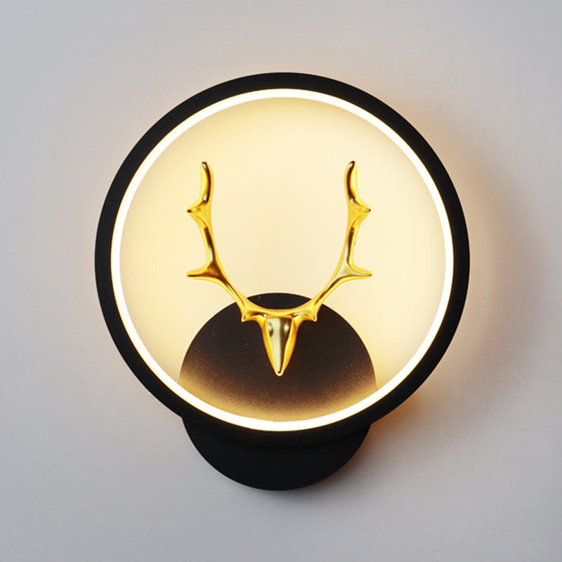 Contemporary Style Geometric Wall Mounted Lamps Metal 1 Light Wall Sconces