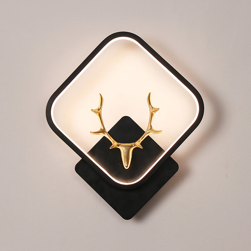 Contemporary Style Geometric Wall Mounted Lamps Metal 1 Light Wall Sconces