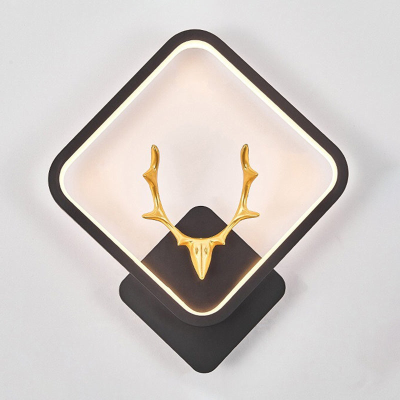 Contemporary Style Geometric Wall Mounted Lamps Metal 1 Light Wall Sconces
