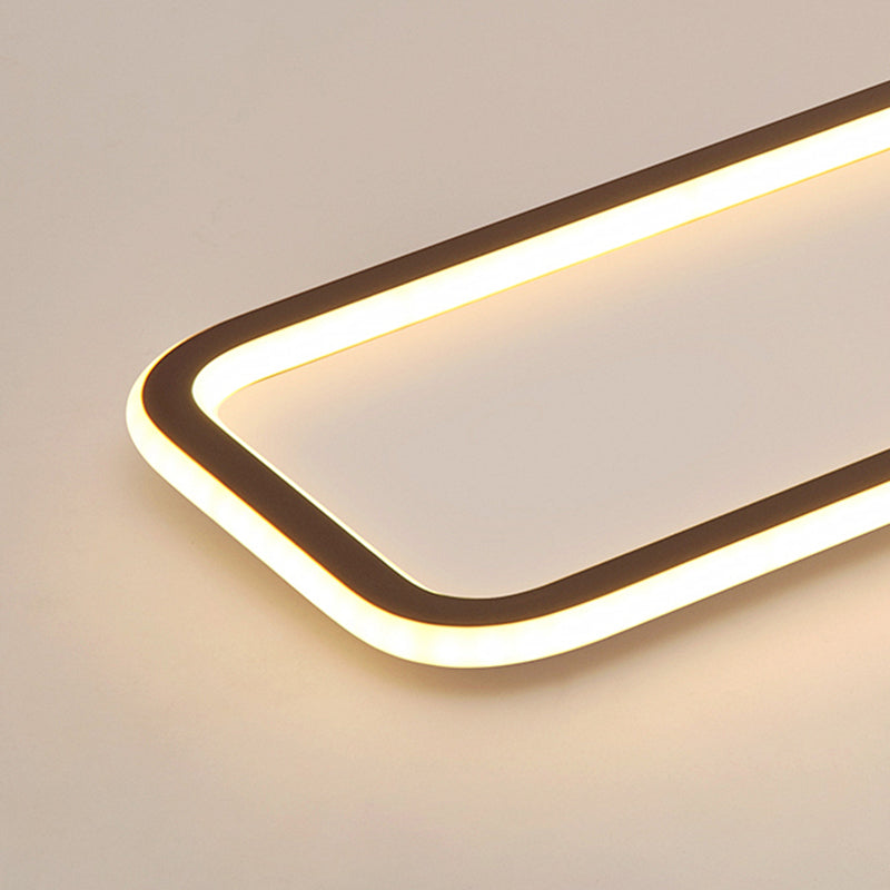 Rectangle Shape Metal Wall Light Modern Style 1 Light Wall Mounted Lamp