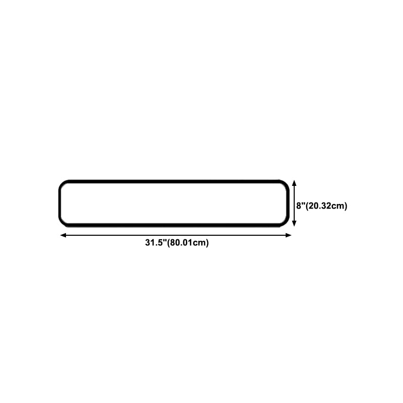Rectangle Shape Metal Wall Light Modern Style 1 Light Wall Mounted Lamp