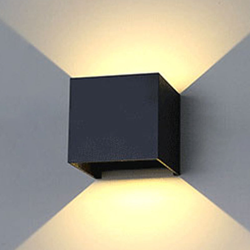 Contemporary Style Geometric Wall Lighting Metal 2 Lights Wall Light Fixture