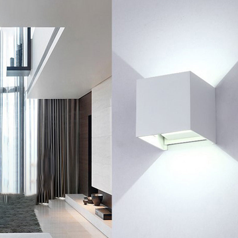 Contemporary Style Geometric Wall Lighting Metal 2 Lights Wall Light Fixture